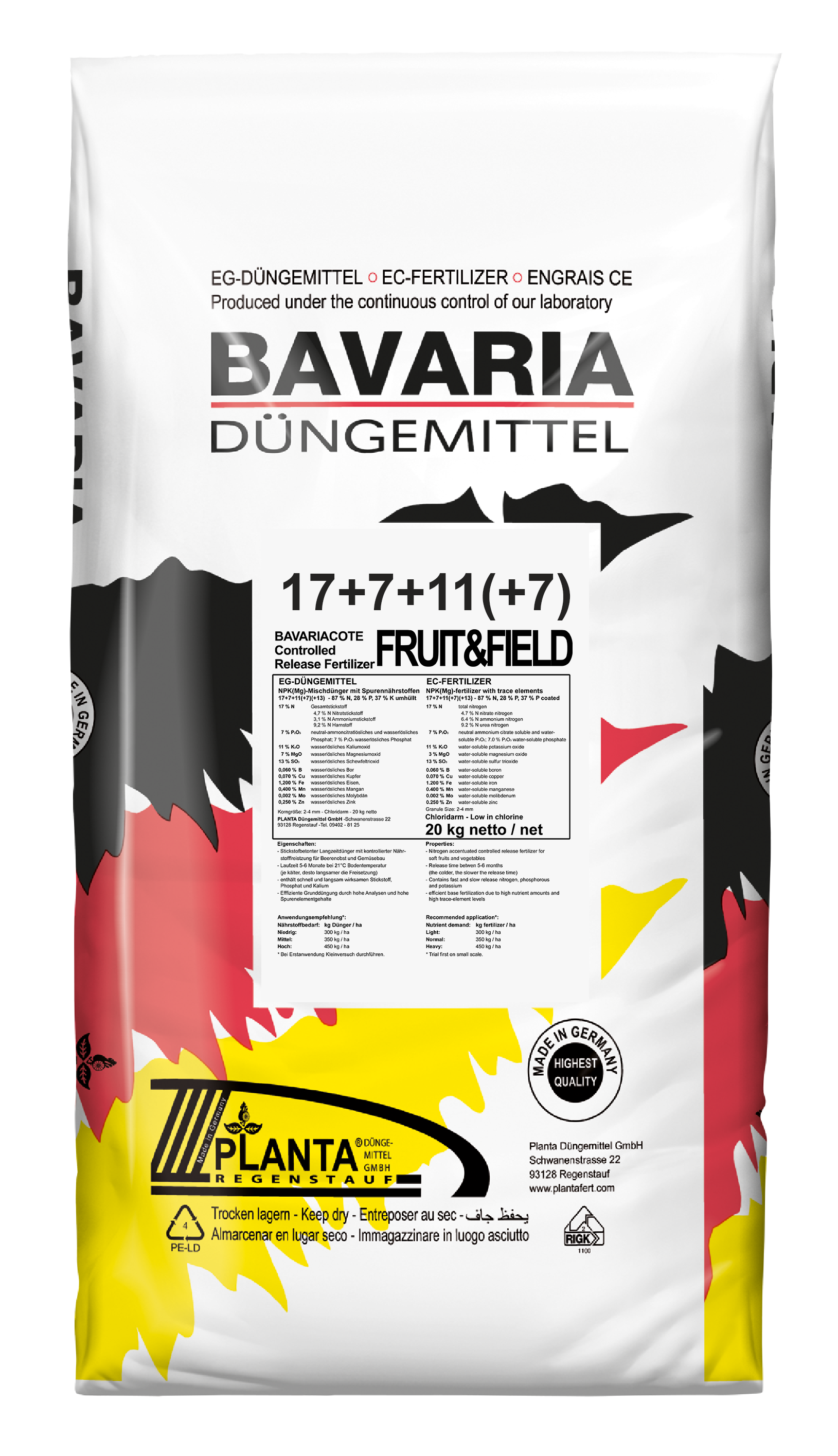 BavariaCote Fruit & Field Multi 17+7+11 (5-6 luni)
