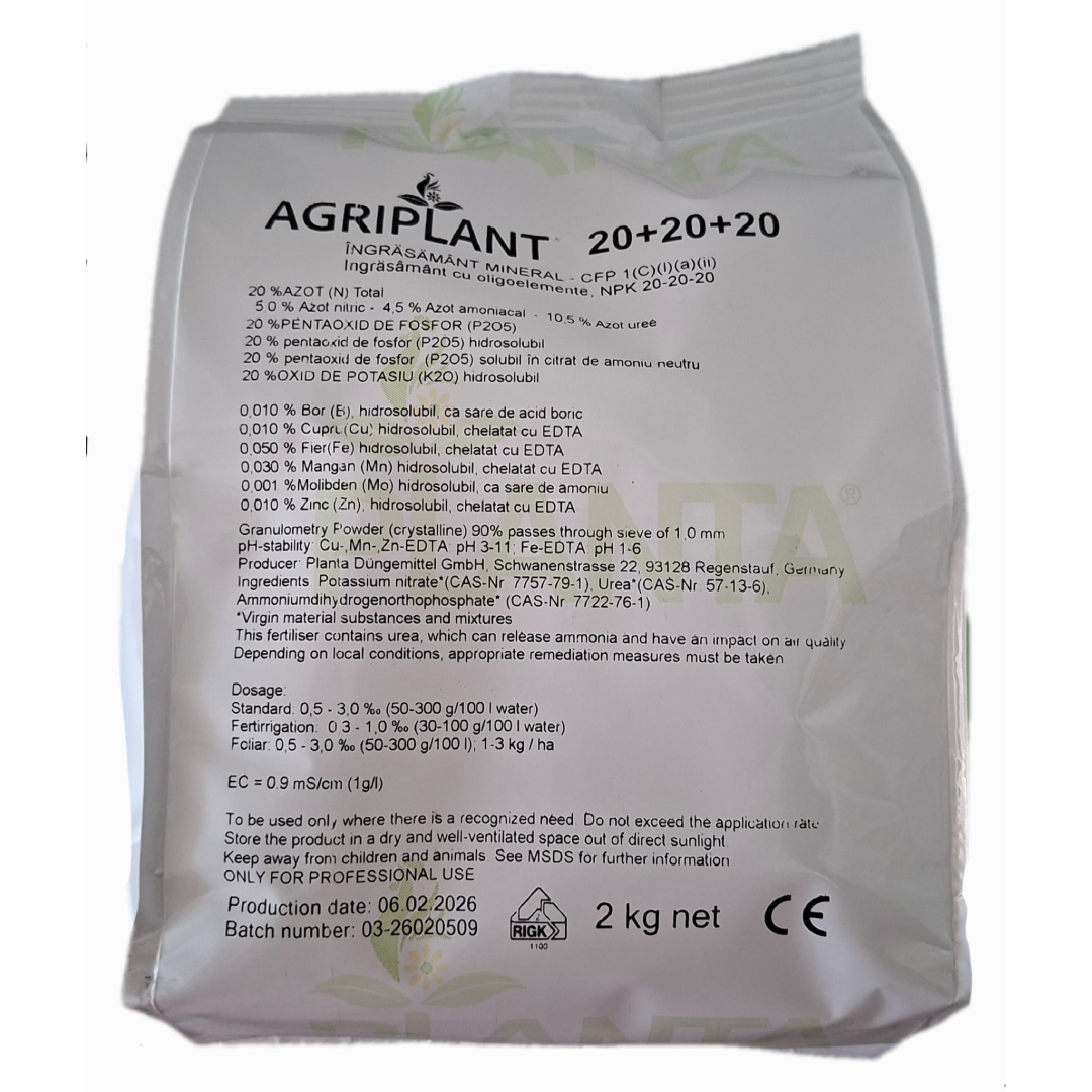 Agriplant 20-20-20 2 kg